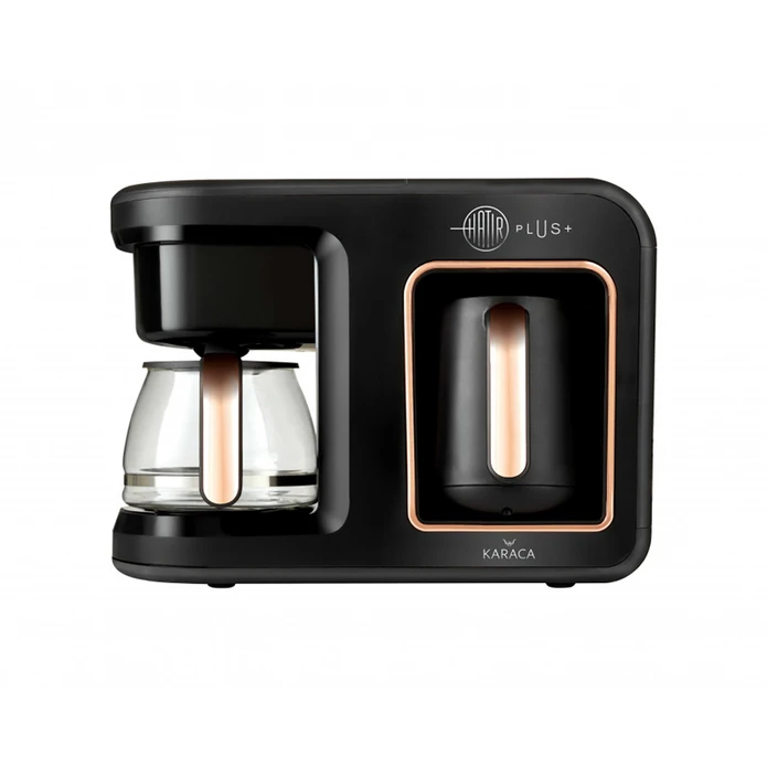 Karaca Hatır Plus Mod 2 in 1 Qəhvə və Çay Maşını Black Copper 1385 W